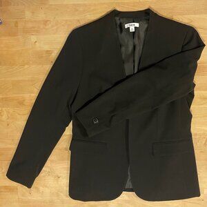 Bar III Women's Collarless Open-Front Blazer, Black, Women's Medium, Wor…